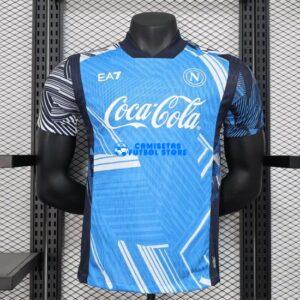 Maglia EA7 SSC Napoli Pre-Partita Calcio 2024/2025 (EDIZIONE GIOCATORE)