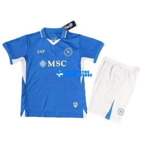 Maglia EA7 SSC Napoli 1ª Calcio 2024/2025 Bambino Kit