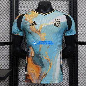 Maglia Argentina Blu/Arancia Calcio 2024/2025 (EDIZIONE GIOCATORE)