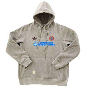 Sudadera Bayern Con Cappuccio 2024-2025 Grigio