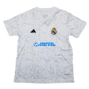 Maglia Real Madrid Pre-Partita Calcio 2024/2025 Bambino Kit