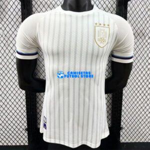 Maglia Uruguay 2ª Calcio 2024/2025 (EDIZIONE GIOCATORE) Bianco