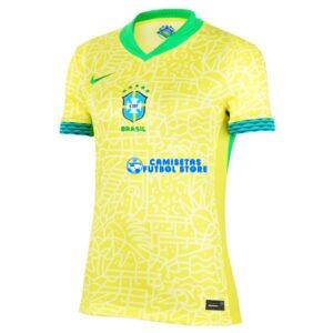 Camisetas Brasile 1ª Calcio 2024/2025 Donna