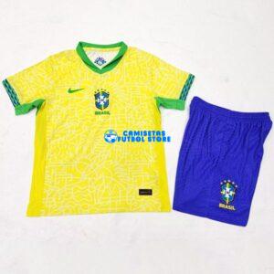 Camisetas Brasile 1ª Calcio 2024/2025 (EDIZIONE GIOCATORE) Bambino Kit