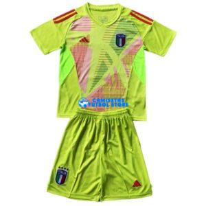Maglia Italia Portero Calcio 2024/2025 Bambino Kit