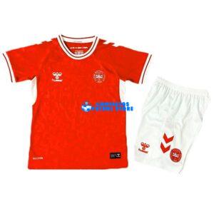 Maglia Dinamarca 1ª Calcio 2024/2025 Bambino Kit