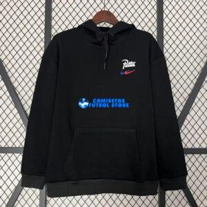 Sudadera FC Barcelona 2024-2025 Con Cappuccio Patta Nero