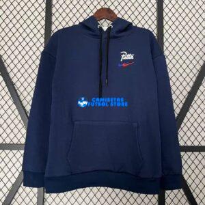 Sudadera FC Barcelona 2024-2025 Con Cappuccio Blu Scuro