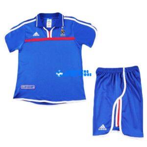 Maglia Francia 1ª Calcio 2000/2001 Bambino Kit