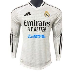 Maglia Real Madrid 1ª Calcio 2024/2025 (EDIZIONE GIOCATORE) Manga Larga