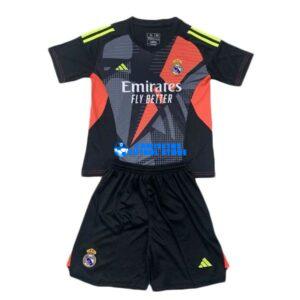 Maglia Real Madrid Portero 2ª Calcio 2024/2025 Bambino Kit