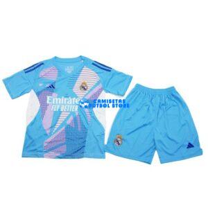 Maglia Real Madrid Portero 1ª Calcio 2024/2025 Bambino Kit