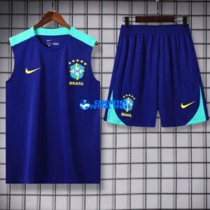 Maglia Brasile Sin Mangas 24-25 Blu