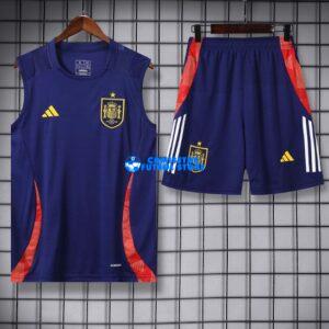 Maglia Spagna Sin Mangas 24-25 Nero