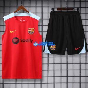 Maglia FC Barcelona 2024/2025 Sin Mangas Edición Especial Rosso