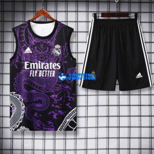 Maglia Real Madrid Sin Mangas 24-25 Viola Dragon