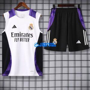 Maglia Real Madrid Sin Mangas 24-25 Bianco