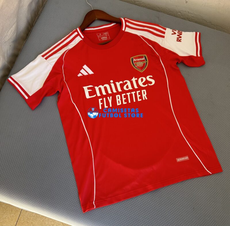 Maglia Arsenal 2025/2026 Rosso/Bianco