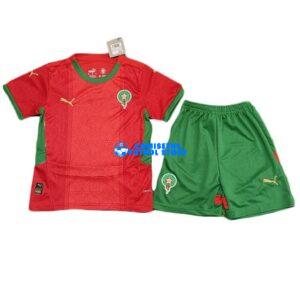 Maglia Marruecos 1ª Calcio 2025/2026 Bambino Kit