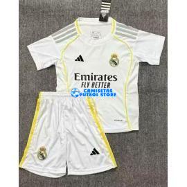 Maglia Real Madrid 1ª Calcio 2025/2026 Bambino Kit
