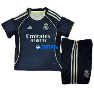 Maglia Real Madrid 2ª Calcio 2025/2026 Bambino Kit