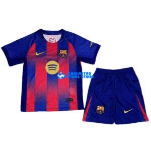 Maglia Barcelona 1ª Calcio 2025/2026 Bambino Kit